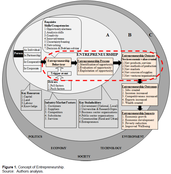 African Journal Of Business Management Untangling The Concept Of Entrepreneurship Towards A Common Perspective