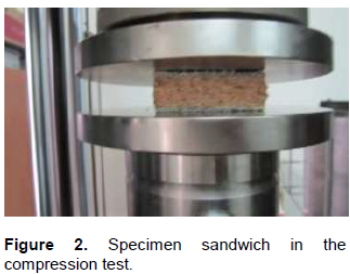 Typical compression test on PU foam and G.S-PU foam sandwich
