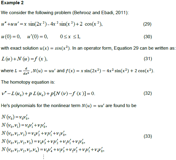 International Journal Of Physical Sciences Improvement Of The Homotopy Perturbation Method To Nonlinear Problems